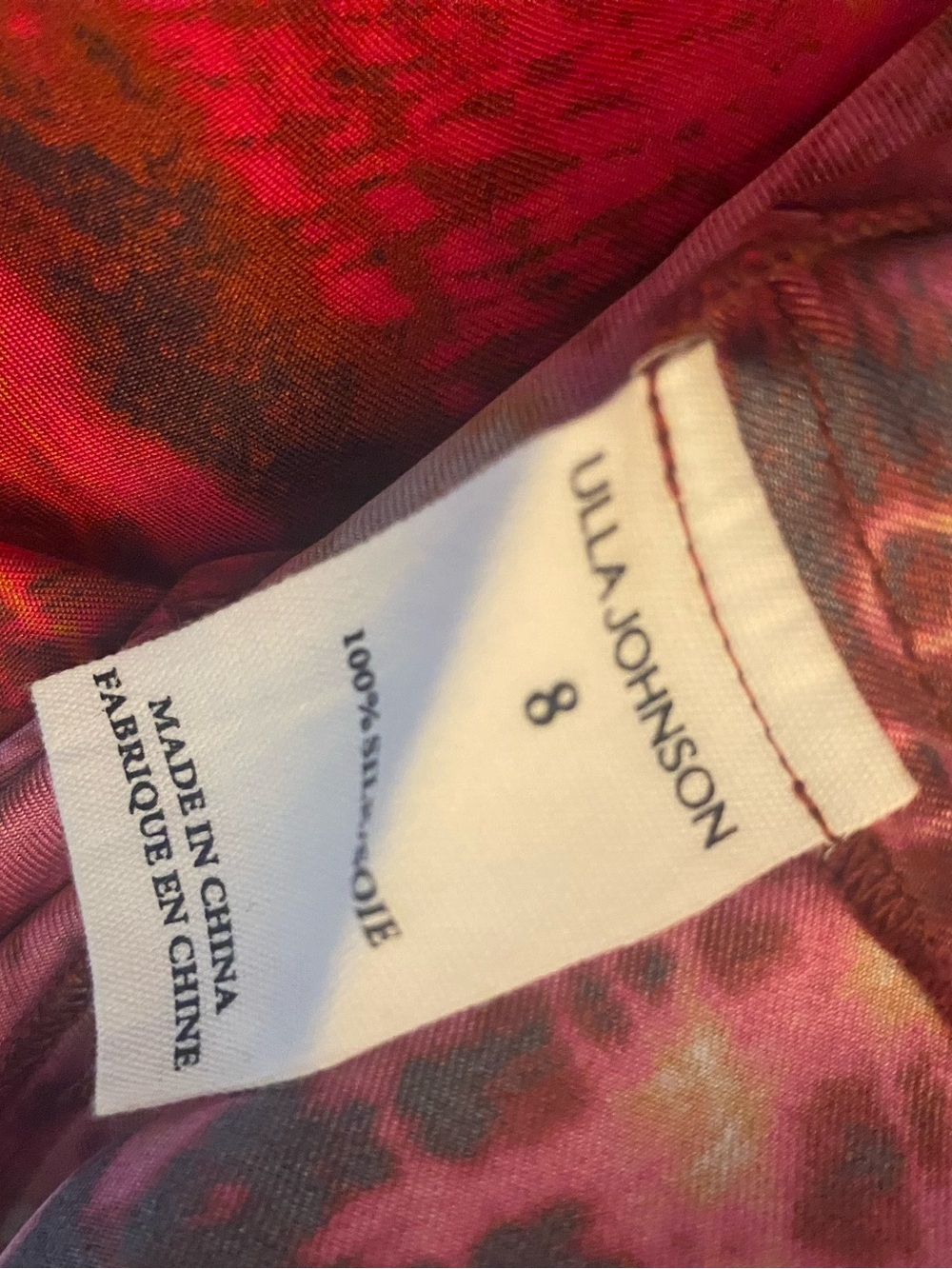Ulla Johnson Avia Women’s Printed Ruffle-Tier Midi Dress size 8 - Picture 8 of 8